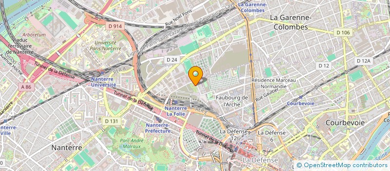 localisation de l'entreprise NETTOYAGE INDUSTRIEL PEINTURE - N.I.P.  NANTERRE