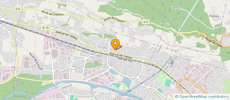 localisation de l'entreprise NETTOYAGE INDUSTRIEL VALLEE DE L'ARVE  THYEZ