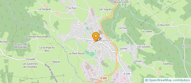 localisation de l'entreprise NETTOYAGE JUST  SAINT-JUST-MALMONT