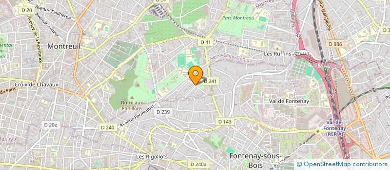 localisation de l'entreprise NETTOYAGE MOREIRA  MONTREUIL