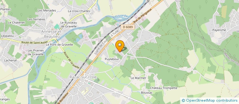 localisation de l'entreprise NETTOYAGE MULTI SERVICE  RAZAC SUR L'ISLE