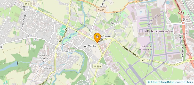 localisation de l'entreprise NETTOYAGE MULTI SERVICES à CORNEBARRIEU