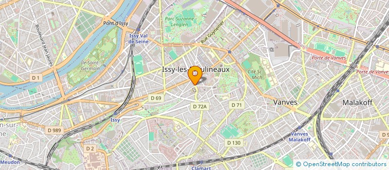 localisation de l'entreprise NETTOYAGE PARTICULIER INDUSTRIE SERVICES à ISSY-LES-MOULINEAUX