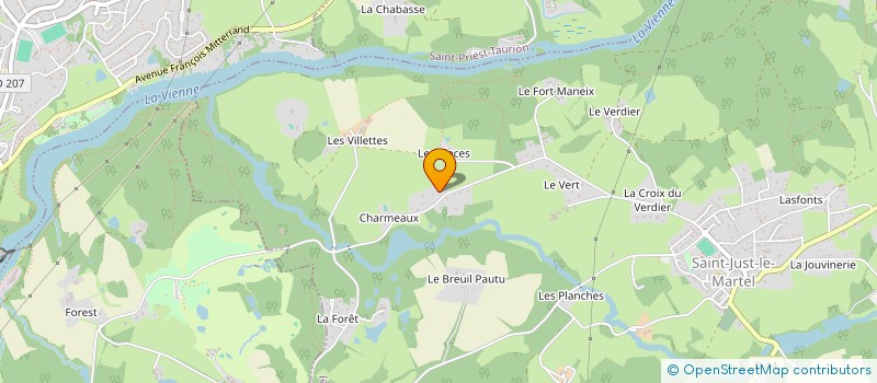 localisation de l'entreprise NETTOYAGE PLUS à SAINT-JUST-LE-MARTEL