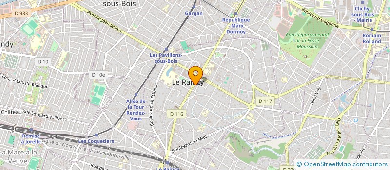localisation de l'entreprise NETTOYAGE SANS FRONTIERES  LE RAINCY