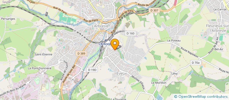 localisation de l'entreprise NETTOYAGE SERVICES ENTRETIEN HYGIENE  EVEUX