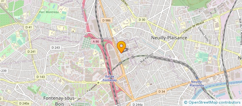 localisation de l'entreprise NETTOYAGE SERVICES PROFESSIONNELS à FONTENAY-SOUS-BOIS