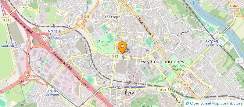 localisation de l'entreprise NETTOYAGE SPC à EVRY-COURCOURONNES