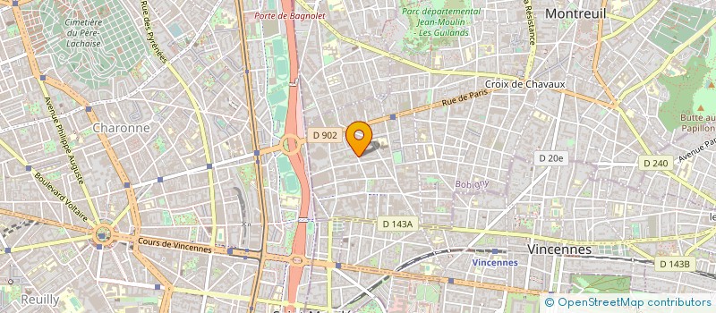 localisation de l'entreprise NETTOYAGE- TRAVAUX BATIMENT- MAINTENANCE INFORMATIQUE à MONTREUIL