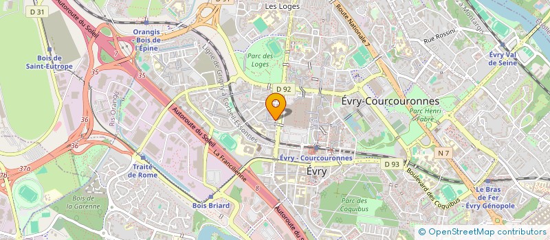 localisation de l'entreprise NETTRO  EVRY-COURCOURONNES