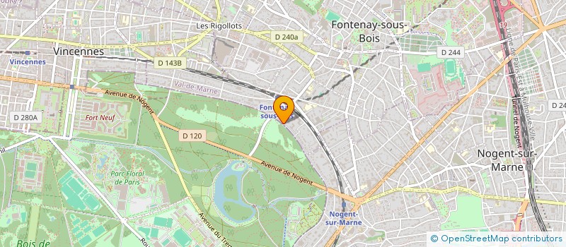 localisation de l'entreprise NETUP CONSULTING à FONTENAY-SOUS-BOIS