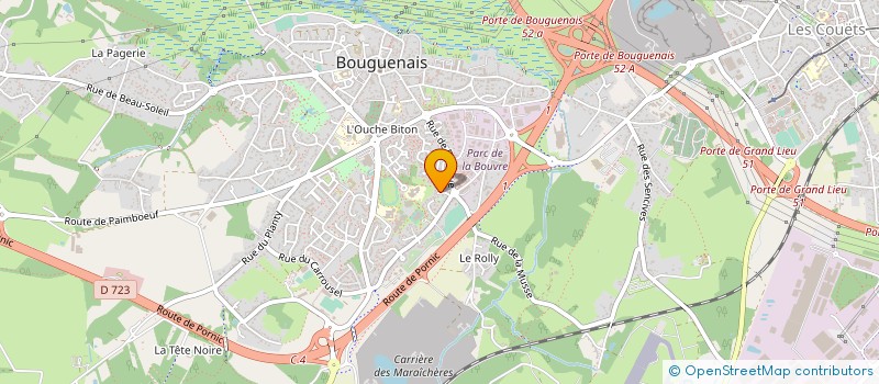 localisation de l'entreprise NETVIZION  BOUGUENAIS