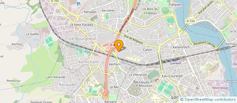 localisation de l'entreprise NETWEST à LORIENT