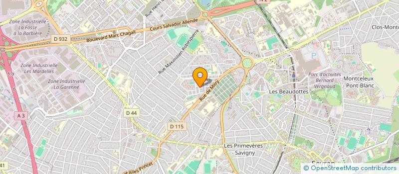 localisation de l'entreprise NETWORK@ à AULNAY-SOUS-BOIS