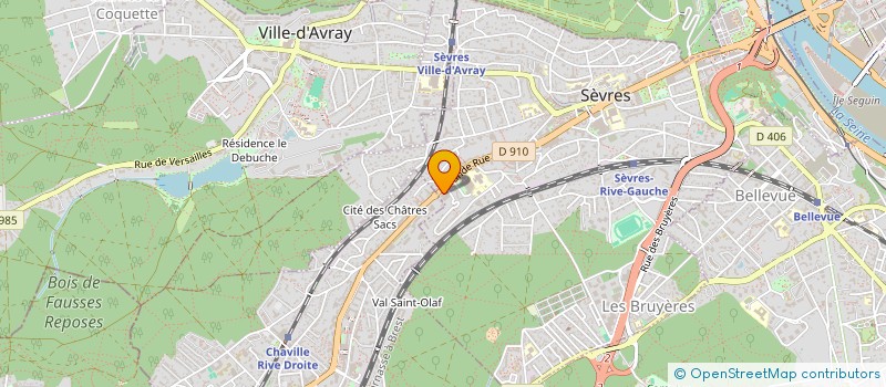 localisation de l'entreprise NETWORK AND TECHNOLOGIE CONSULTING COMPANY à SEVRES