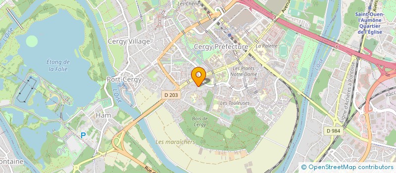 localisation de l'entreprise NETWORK FIBER à CERGY