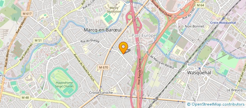 localisation de l'entreprise NETWORKCOEUR à MARCQ-EN-BARŒUL
