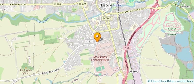 localisation de l'entreprise NETYA  ISSOIRE