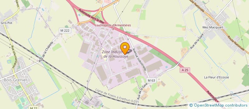 localisation de l'entreprise NEU-JKF AUTOMATION à LA CHAPELLE-D'ARMENTIERES