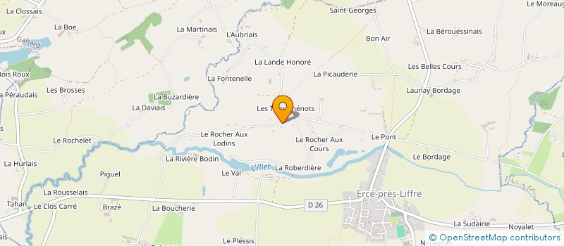 localisation de l'entreprise NEUCIN CREA PAYSAGE  ERCE-PRES-LIFFRE