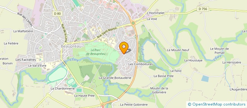 localisation de l'entreprise NEUF 49 MENUISERIE à BEAUPREAU-EN-MAUGES