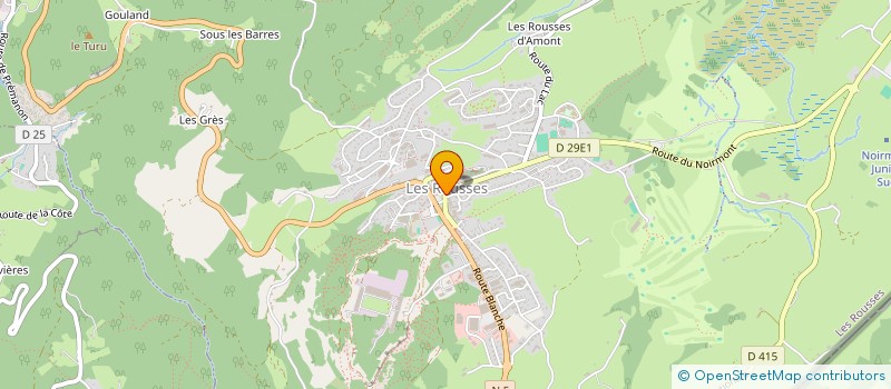 localisation de l'entreprise NEUF  LES ROUSSES