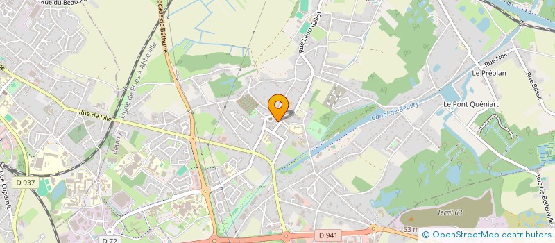 localisation de l'entreprise NEUF  BEUVRY