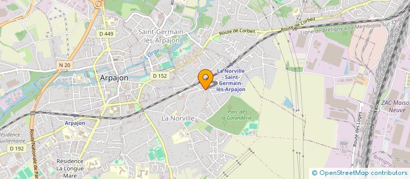 localisation de l'entreprise NEUF BARBER à ARPAJON