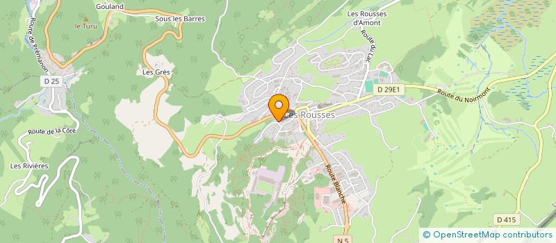 localisation de l'entreprise NEUF CENT DIX HUIT IMMO  LES ROUSSES