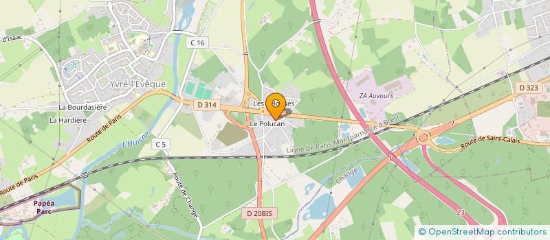 localisation de l'entreprise NEUF ET RENOV BATIMENT à YVRE L EVEQUE