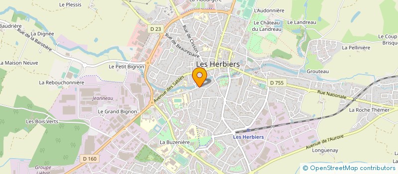 localisation de l'entreprise NEUF MARS FINANCES à LES HERBIERS