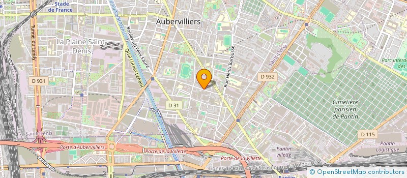localisation de l'entreprise NEUF TRANSPORT  AUBERVILLIERS