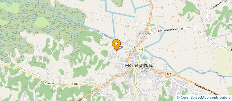 localisation de l'entreprise NEUFINOX BTP à MORNE A L EAU