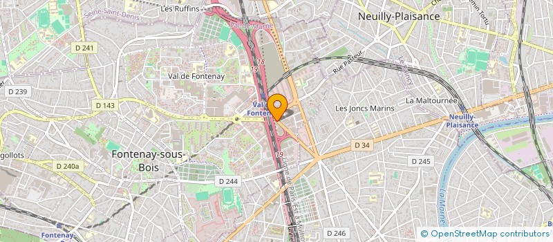 localisation de l'entreprise NEUILLY AUTOS 34 à FONTENAY-SOUS-BOIS
