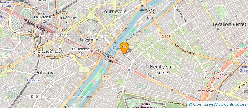localisation de l'entreprise NEUILLY BRIDGE CLUB à NEUILLY-SUR-SEINE