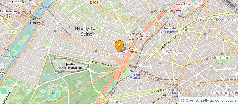 localisation de l'entreprise NEUILLY CHARTRES à NEUILLY-SUR-SEINE