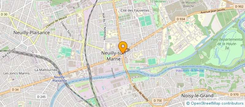 localisation de l'entreprise NEUILLY COIFFURE à NEUILLY-SUR-MARNE