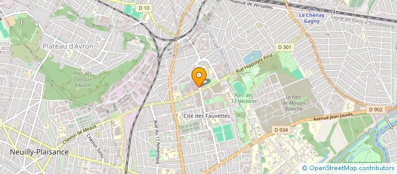 localisation de l'entreprise NEUILLY PRESSING 93 à NEUILLY-SUR-MARNE