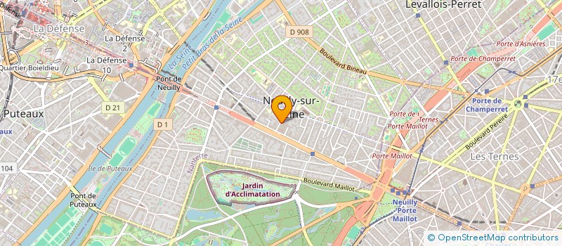 localisation de l'entreprise NEUILLY PROTECTION SERVICE à NEUILLY-SUR-SEINE