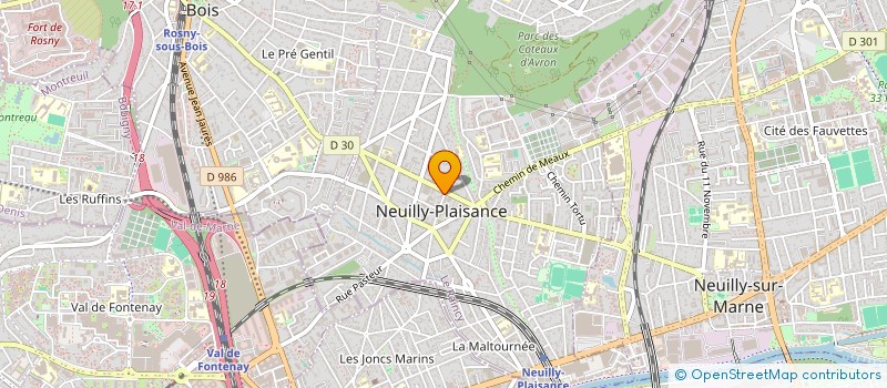 localisation de l'entreprise NEUILLY-VOYAGES 93 à NEUILLY-PLAISANCE