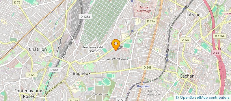localisation de l'entreprise NEURALIS à BAGNEUX