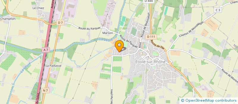 localisation de l'entreprise NEURITEK à ETOILE-SUR-RHONE