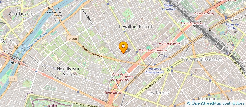 localisation de l'entreprise NEURO'ART à LEVALLOIS-PERRET