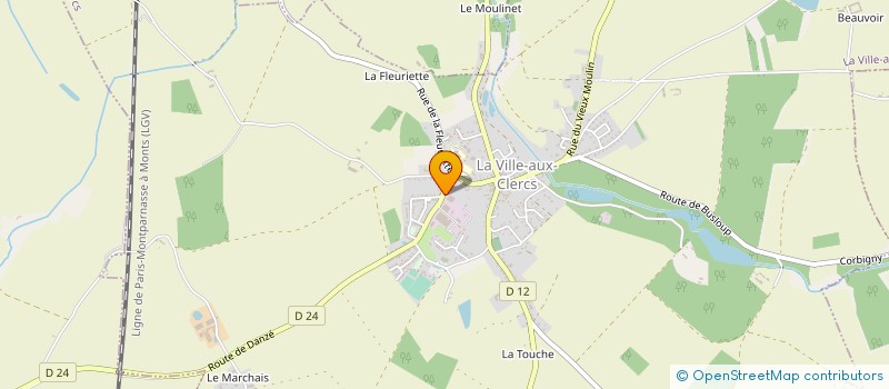 localisation de l'entreprise NEURO FRANCE IMPLANTS à LA VILLE-AUX-CLERCS