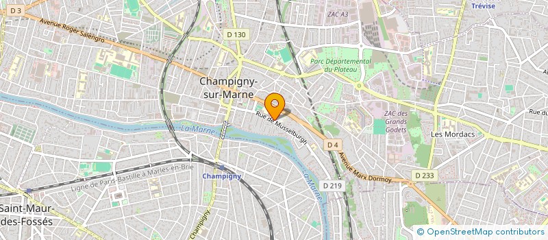 localisation de l'entreprise NEUROGAMA  CHAMPIGNY-SUR-MARNE