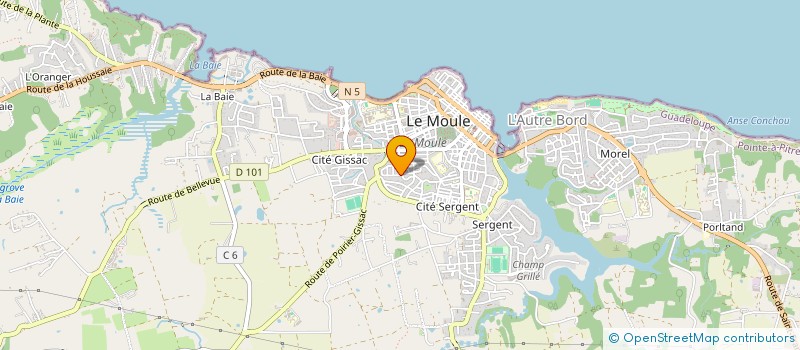 localisation de l'entreprise NEURON'ACTU  LE MOULE