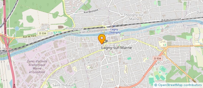 localisation de l'entreprise NEURONE CONCEPT à LAGNY-SUR-MARNE
