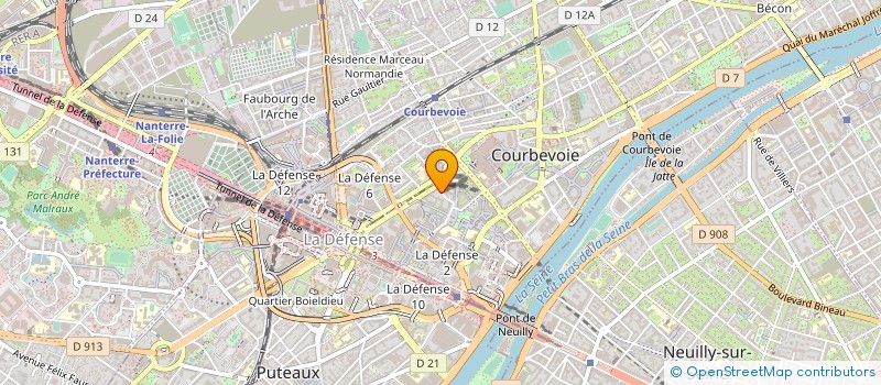 localisation de l'entreprise NEURONE INFORMATIQUE à COURBEVOIE