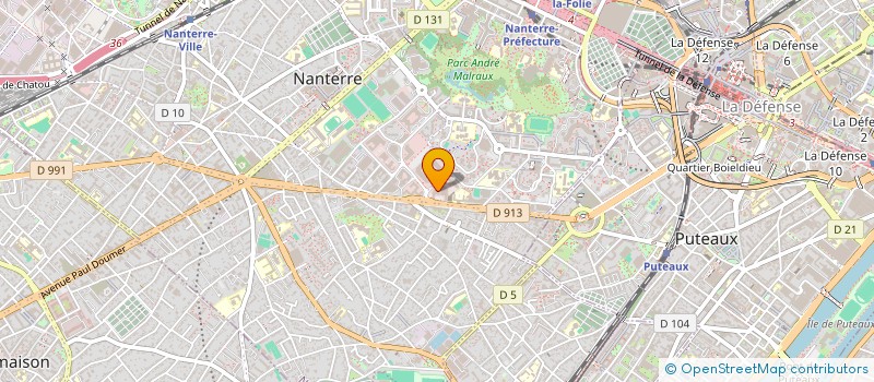 localisation de l'entreprise NEURONES à NANTERRE