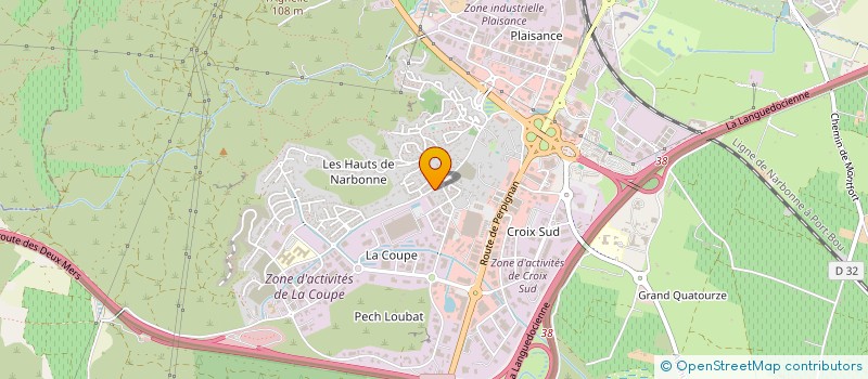 localisation de l'entreprise NEURONES POSITIFS BIEN-ETRE ET EQUILIBRE  NARBONNE